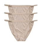 3Pcs/Set Ice Silk Panties Women Low Rise Briefs Brazilian Panties Solid Color Underwear Female Underpants Sexy Lingerie S-XL