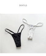 Ice Silk Sexy Women Panties G String Briefs Girls Thong Underwear Soft Thin Brazilian Low Waist Underpants Seamless Lingerie
