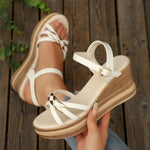 Summer Women Sandals Wedges Platform Clogs Elegant Casual Outdoor Sandals femaleFFashion Chunky Dress Slide Plus Size