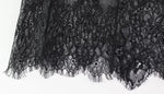 Ahagaga Sexy Club Dresses For Women Lace Solid Sheath Rehular Long Sleeves V-Neck Sheer Slim Fit Maxi Bodycon Female Vestidos