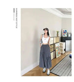 Versatile Knot Spring Summer F Skirt Ele Design Elastic Waist Skirt Sweet Aosphere Skirts For Ladies Fashion Women Skirts HSSZ
