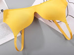 Sexy No Wire Push Up Underwear Women Seamless Bra Girls Students Breathable Thin Bras Female's Bra Breathable Gathered Lingerie