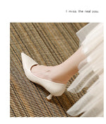 Patent Leather Fashion High Heels 2026Pointed Toe Pumps Elegant Woman Heeled Shoes Shallow Mouth Candy Colored Sexy Single Shoes