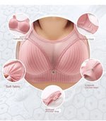 42-44 B/C Large Cup Underwear for Women Bra Large Size Comfortable No Steel Bra Fashion Bralette Tops Middle Aged Lingerie