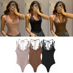 Women's Lace Patchwork Halter Neck Bodysuits Lace Backless Halter Bodysuit Strap For Women Daily Wear Bodysuits Pure Desire SSQF
