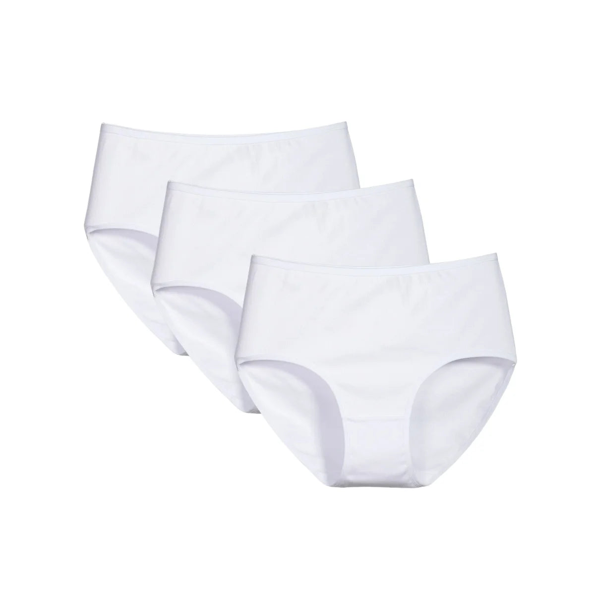 3Pcs/Set Cotton Panties Women Sexy Lingerie Plus Size Women's High Waist Briefs Solid Color Panty Breathable Underpants XS-2XL