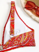2026 Drawstring Bikinis Strappy Swimsuit Women Sexy Printed Swimwear Female Bathers Swimming Bathing Swimming Swim Suit