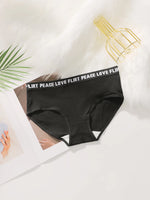 Women's High Waist PantiesLetter Elastic Waistband Soft Ribbed Fabric Comfortable Briefs for Daily Wear women bra K2809