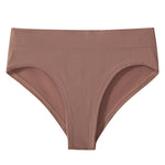 1Pc High Rise Panties Briefs Female Underpants Solid Color Women Seamless Underwear Sexy Lingerie Comfort Sport Intimates S-XXXL
