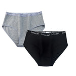 2PCS/Set Cotton Panties Women High Waist Briefs Tummy Control Panty Female Breathable Solid Color Lingerie M-2XL Underpants