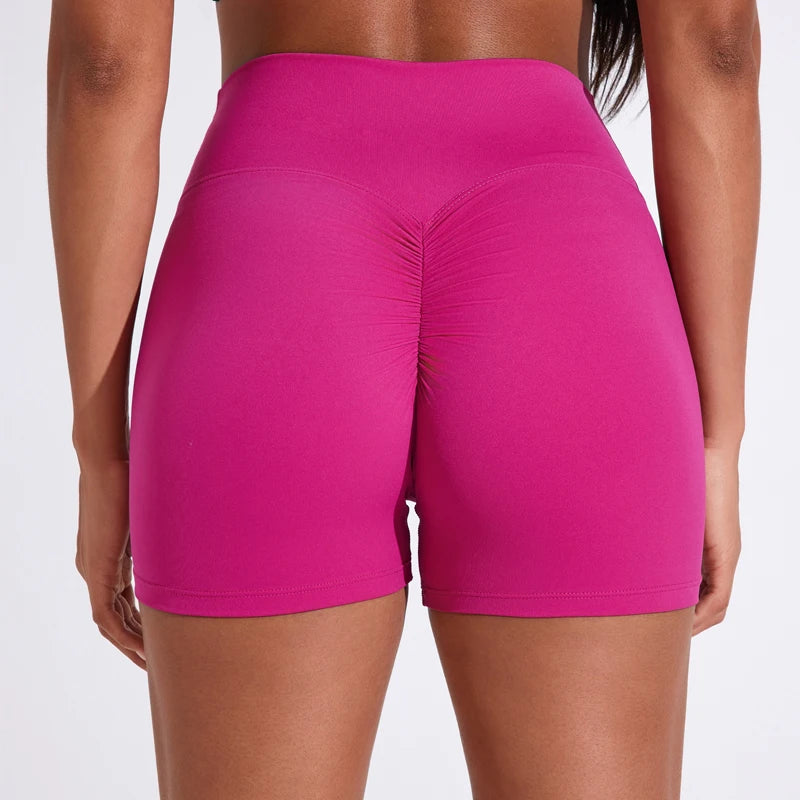 DIAS FIT JOY Women's Sports Shorts Gym High Elasticity Tight Fitting High Waist Running Quick Drying Yoga Pants Hot Pants