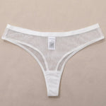 Toucheart Sexy Lingerie for Women Solid Color Mesh See-through Women's Plunge Underwear Suit Sexy Garters Lingerie 4-piece Set