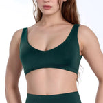 NCLAGEN Impact Scoop Back Bra High Support Yoga Tops Women Push-up Gym Clothes Pilates Sports Underwear Quick Dry Workout Vest