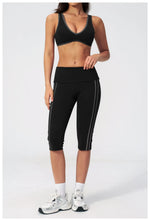 Summer Color Blocked Yoga Sets Women Slim Sports Bra High Waist Pants Fitness Suits Outwear Gym Running Push Up Workout Clothes