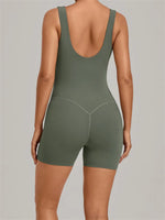 New Summer U-neck Beautiful Back Yoga Jumpsuit Women Sleeveless Tight Sports One Piece Suit Outdoor Gym Running Fitness Overalls