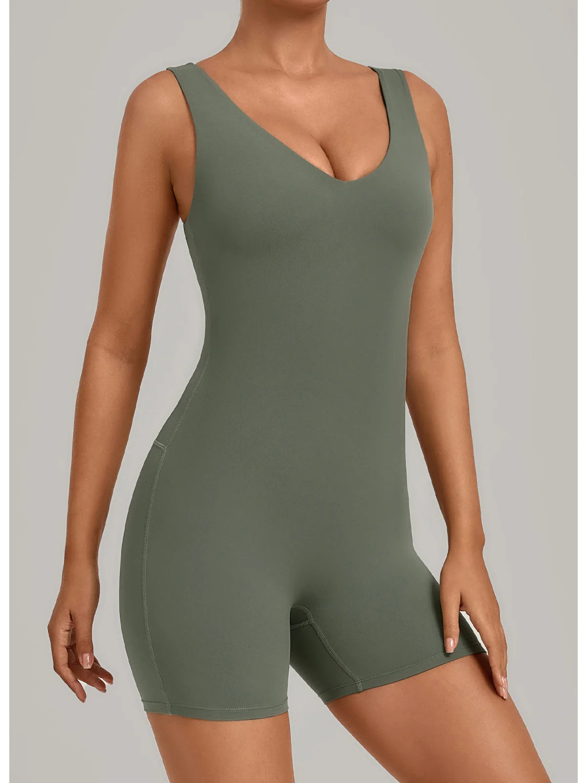 New Summer U-neck Beautiful Back Yoga Jumpsuit Women Sleeveless Tight Sports One Piece Suit Outdoor Gym Running Fitness Overalls