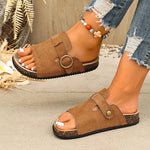 Fashion Buckle Summer Birken Slippers Women 2026 Plus Size 43 Platform Sandals Woman Clogs Thick Sole Beach Sandals Female