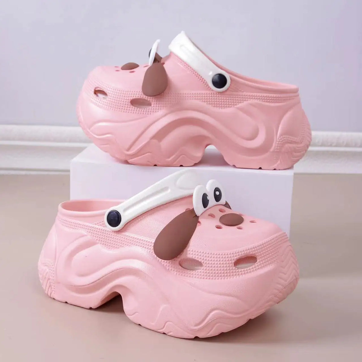 Cute DIY Butterfly Fashion Clogs For Women Summer Platform Shoes Soft EVA 2 Way Wear Sandals For Female Indoor Street Slippers