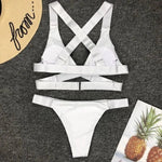 Sexy Adjustable Buckle Bandage Vevlet Bikini 2025 Women Swimsuit Female Bikinis Swimwear Two Pieces Bikini Set Bathing Suit Swim