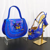 Doershow Women Shoes and Bags To Match Set Italy Party Pumps Italian Matching Shoe and Bag Set for Party shoes!HG1-1