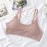 Women Seamless Tube Top Push-Up Bra Removable Pads Ribbed Bralette Adjust Straps Soft Stretchy Non-wire Underwear Sexy Lingerie