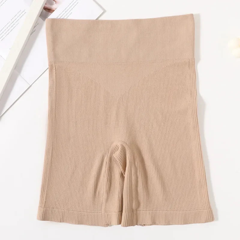 Seamless Shorts For Women Sports Safety Short Pants High Waist Panties Shorts Ribbed Hips Lift Underwear Female Underpants