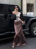 Sexy Leopard Print Half Length Skirt For Women's Summer New High Waist Slim Fashion Long Skirts Sweet Korean Women 2026 New 7KN