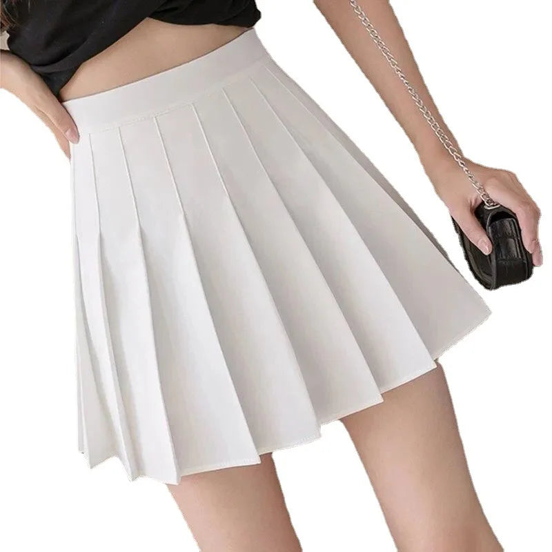 Mini Skirts Womens 2024 Summer Japanese School Pleated Skirts High Waist Kawaii Cute Pink Plaid Skirt Uniform Harajuku Jupe