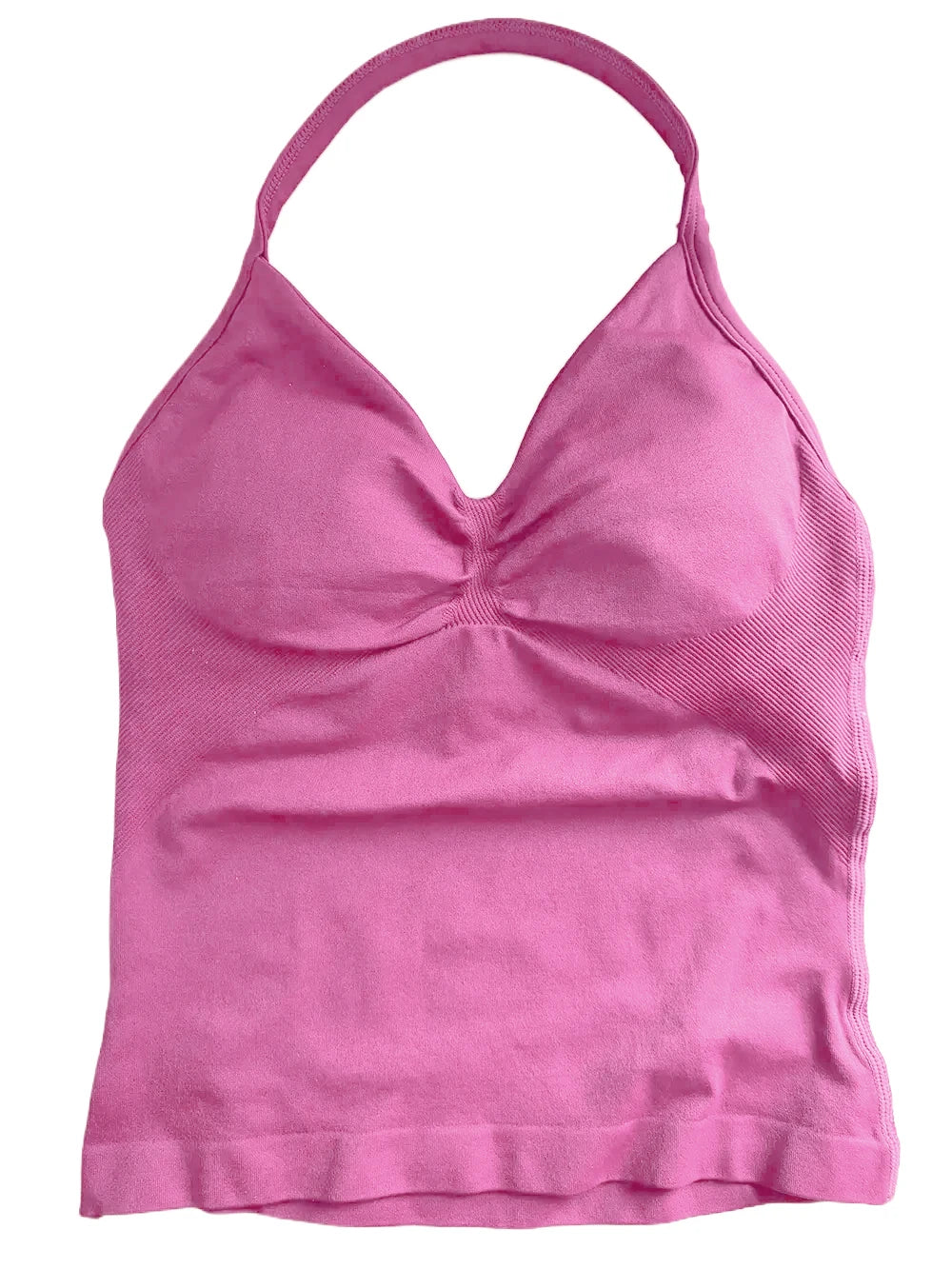 Longline Gym Top Women Clothes Sports Shirts Yoga Crop Top Vest Sports Bra Padded Halter Fitness Backless Workout Tank Top Woman