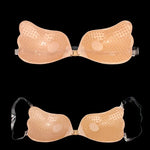 Nipple Cover Invisible Bra Lingerie Women Push Up Silicone Wedding Sticky Reusable Transparent Straps Backless Bikini