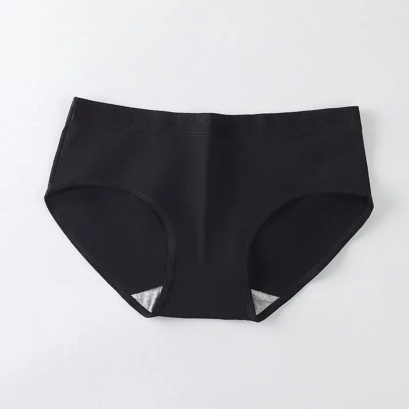1 Pack Women Simple Panties Low Waist Soft Breathable Briefs Ladies Full Coverage Underwear Daily Solor Color Intimates M-2XL