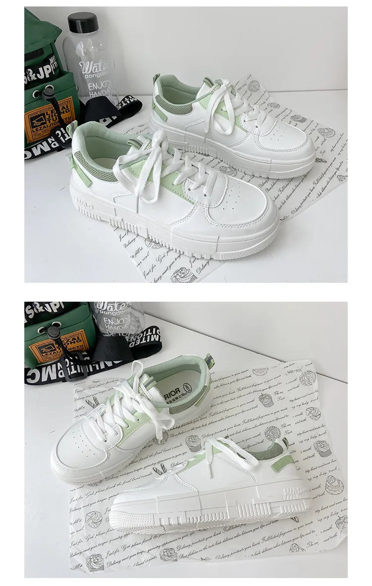 2022 Fashion Spring New Designer Hot Sale White Shoes Female Platform Sneakers Women Tenis Feminino Casual Female Shoes Woman