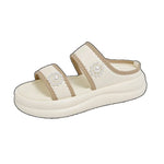 Sandals For Women 2026 Women'S Summer Fashion Sweet Open Toe Slippers Thick Bottom Casual Comfortable Beach Platform Sandals
