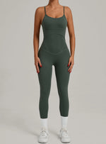 Padded One-Piece Yoga Clothes Sportswear Women's Gym Push Up Workout Clothes Fitness Sports Fitness Wear Yoga Jumpsuit