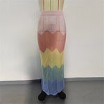 New Colorful Hollow Out Knitted Tunic Beach Cover Up Cover-ups Beach Dress Beach Wear Beachwear Long Skirt Female Women K6588