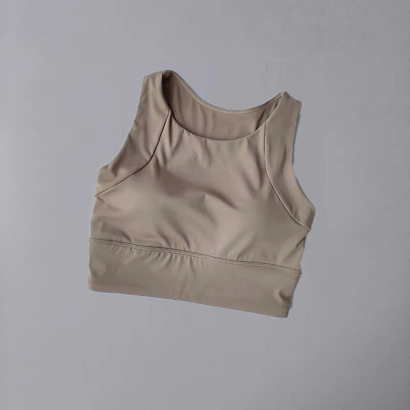 Women's Professional Shock-Absorbing Yoga Sports Vest One-Piece Gathering Sports Bra Running Collection with Breast Support