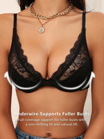 High Quality Multi-color Thin Lace Sexy Bra Underwire Full Coverage Support Bra Adjustable Straps Sexy Lingerie MR2635