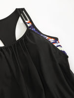 Summer Two Pieces Swimsuits Woman High Waisted Swimwear Female Tankini Sets Beach Wear Bathing Suit Shorts Women Swimming Suit