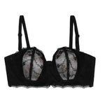 Summer Rabbit Cup Bralette Large Bust Light Support Thin Lace Beachwear Pure Comfort Wirefree Anti-Sagging Bra AU S-XL MOYISU