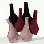Seamless Bras For Women Push Up Bra V-Neck Bra Tops Female Non-wire Brassiere Sports Underwear Backless Sexy Lingerie S-XL