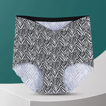 Women High Waist Panties Ice Silk Seamless Tummy Control Briefs Sexy Printing Flowers Soft Comfort Underwear Butt Lifter Panty