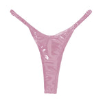 Sexy Micro Mini Bikini Bottoms High Waist Women Swimwear Thong Swimsuit Glossy Elastic Summer Brazilian Swim Trunks Beachwear