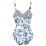S - XL Sexy With Skirt Printed High Cut Underwired Women Swimwear One Piece Swimsuit Female Bather Bathing Suit Swim Lady V4611