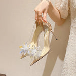GoldHeels Women Shoes 2026 Spring Pumps Slip on Sandals Ladies Pointed Wedge Latest Transparent Stiletto Basketball Platform L