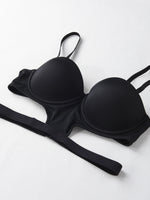 stylish sexy bra T-shirt underton beautiful back half cup smooth and exposed waist slim waist big exposed back push up bra