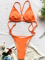 Extreme Mini One Piece Swimsuit Women G String Shiny Swimwear Female Micro Thong Monokini Bather Backless Bathing Suit Swim wear