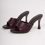 Big Size 42 Gold Sexy Slide Sandals Women Stiletto High Heel Party Slide Heels Backless High Heel Club Wedding Mules Shoes
