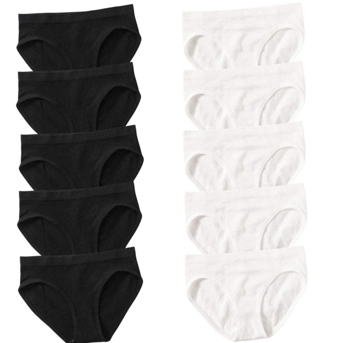 10Pcs/Set Seamless Panties Women Low Rise Panties Sports Briefs Underwear Comfort Underpants Female Sexy Lingerie