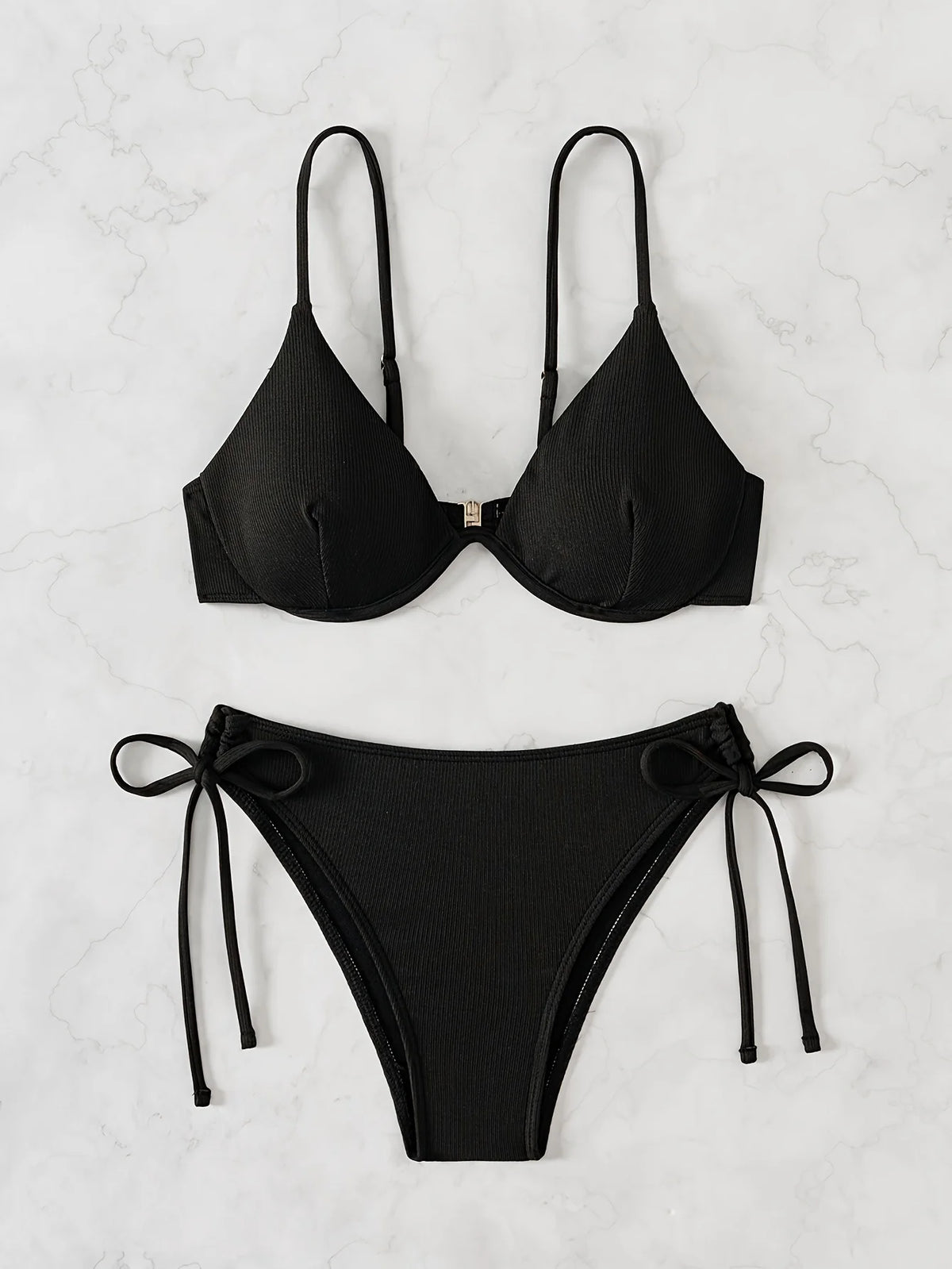 ZTVitality Solid Underwire Sexy Bikini 2025 New Arrival Biquini Padded Push Up Bandage Swimsuit Women Swimwear Summer Beachwear