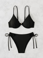 ZTVitality Solid Underwire Sexy Bikini 2025 New Arrival Biquini Padded Push Up Bandage Swimsuit Women Swimwear Summer Beachwear
